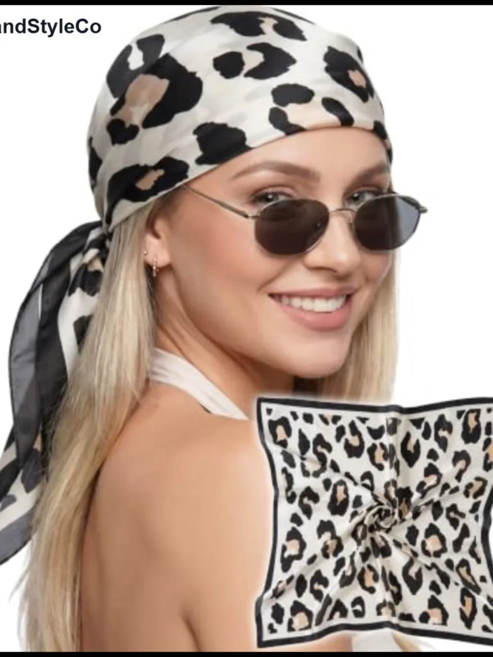 Silk-like Polyester Square Fashion Scarf 27.5